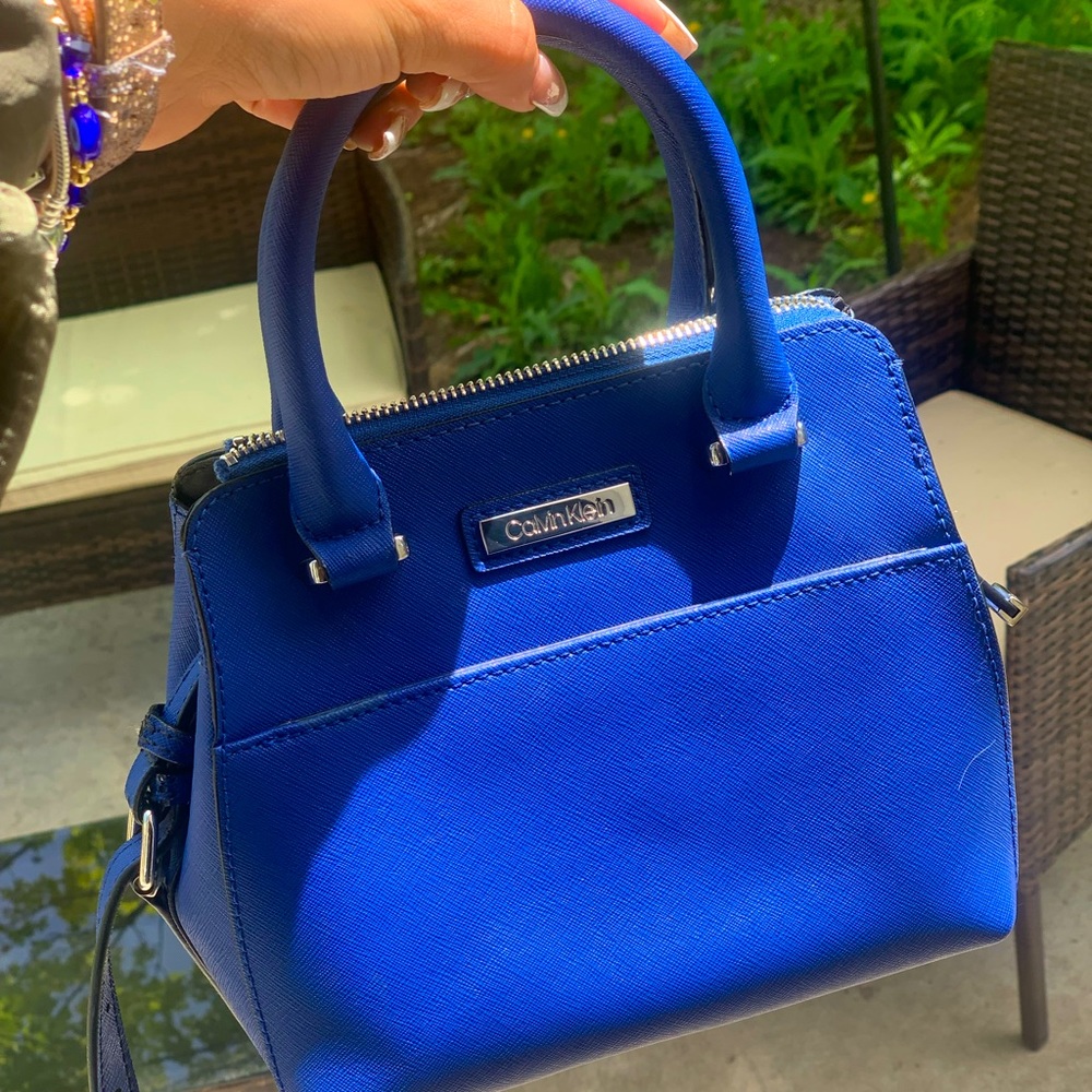 CALVIN KLEIN blue handbag